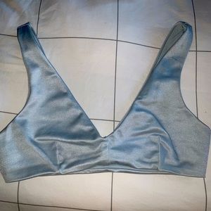 Light blue bikini top